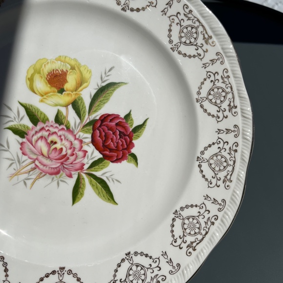 Alfred Meakin "Beauty" dinner plate, 22K gold decorated, vintage. - Picture 11 of 14